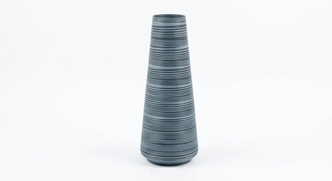 Jarrón 3D gris cónico
