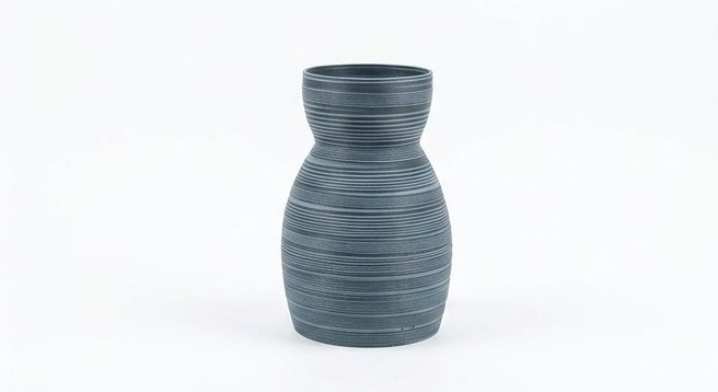 Jarrón 3D forma reloj de arena